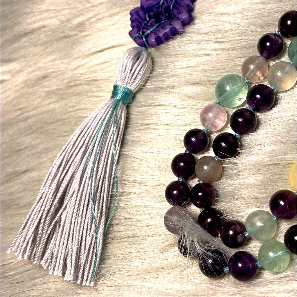 HANDMADE MALA NECKLACE 📿 Genuine Stones 💎 108qty